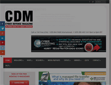 Tablet Screenshot of cyberdefensemagazine.com